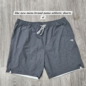 Charcoal Gray Athletic Shorts with Adjustable Waistband